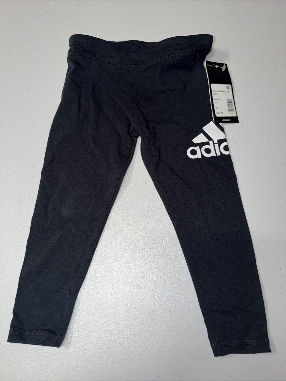 Adidas: Girl Toddler Black Leggings/Pants (3T)
